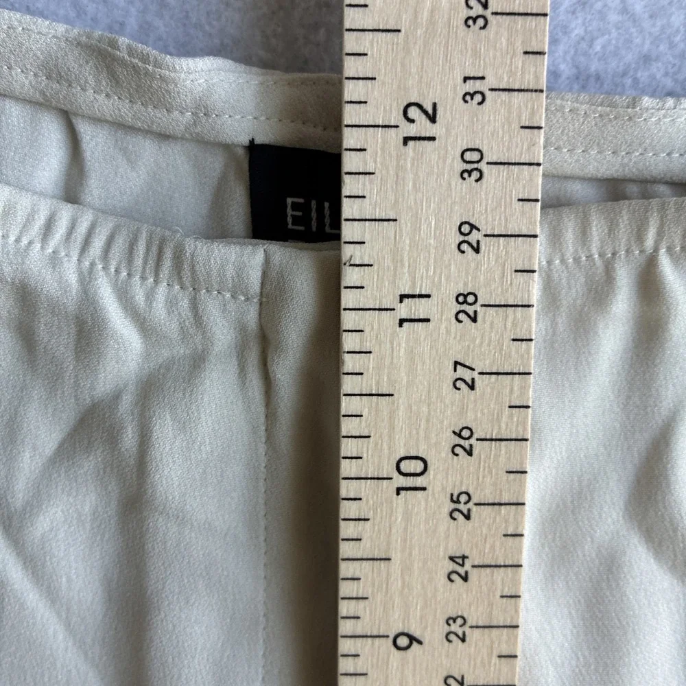 Eileen Fisher Silk Georgette Crepe Pants Womens XL Luxe Trouser Wide Leg *FLAW*